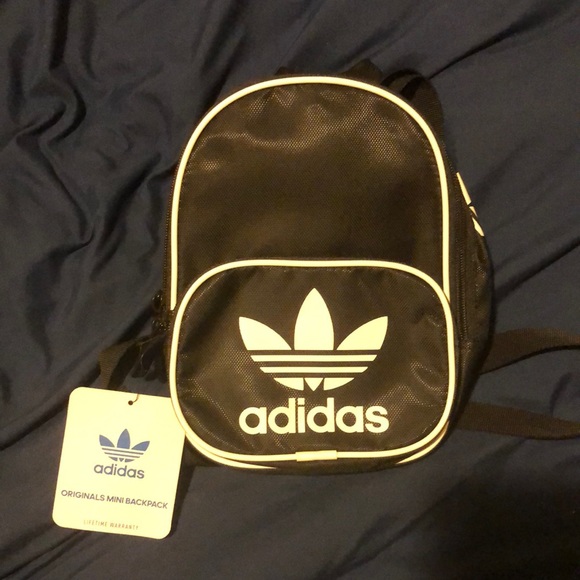 NWT Adidas Originals Mini Backpack Classic Black/White